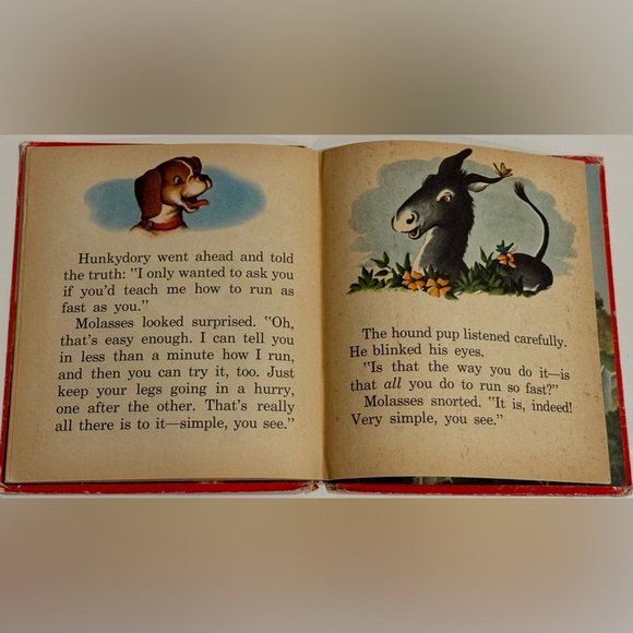 Vintage 1952 Whoop-ee Hunkydory! Puppy dog story Whitman Tell-A-Tale HC book - Picture 13 of 16